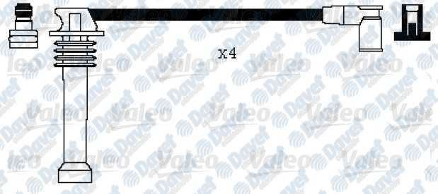 VALEO 346104 Buji Kablosu Takim Mondeo Iii 00>07 Mazda 6 1.8   2.0 16v 00>06